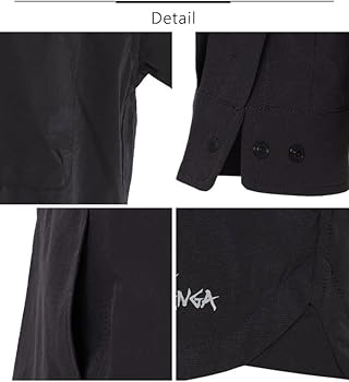 メンズウェア #NAGG BB SHIRTS JKT - BLACK - NANGA ナンガ シャツ 長袖 メンズ ドット エア コンフィー ( Dot
